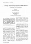 Research paper thumbnail of A Design Requirements Framework for Mobile Learning Environments