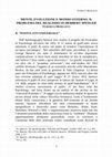 Research paper thumbnail of Mente, evoluzione e mondo esterno. Il problema del realismo in Herbert Spencer