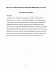 Research paper thumbnail of REALITY COUNSELING IN OFFENDER REHABILITATION