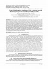 Research paper thumbnail of From Philanthropy to Mandatory CSR: A Journey towards Mandatory Corporate Social Responsibility in India