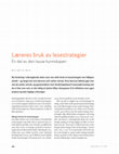 Research paper thumbnail of Læreres bruk av lesestrategier: En del av den tause kunnskapen