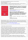 Research paper thumbnail of Spaces for Dynamic Bilingualism in Read-Aloud Discussions: Developing and Strengthening Bilingual and Academic Skills