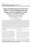 Research paper thumbnail of Design and Implementation of Livestock Data Marts for a Web and Mobile-Based Decision Support System for Smallholder Livestock Keepers: Case Study of Tanzania