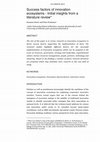 Research paper thumbnail of Success factors of innovation ecosystems -