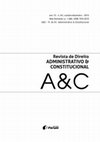 Research paper thumbnail of SALGADO, Eneida Desiree; ARAÚJO, Eduardo Borges. Do Legislativo ao Judiciário: a LC C135/10 (“Lei da Ficha Limpa”), a busca pela moralização da vida pública e os direitos fundamentais. A&C – Revista de Direito Administrativo & Constitucional, Belo Horizonte, ano 13, n. 54, p. 121-148, out./dez. 2013