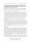 Research paper thumbnail of Efecto de un programa formativo para enseñar ciencias por indagación basada en modelos, en las concepciones didácticas de los futuros maestros. Effect of a training course to teach science through model-based inquiry on prospective teachers' didactic conceptions