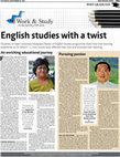 Research paper thumbnail of English Studies with a Twist (feature)