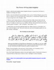 Research paper thumbnail of The Power Of Sayyidul Istighfar