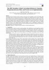 Research paper thumbnail of The 2005 Secondary School Curriculum Reforms in Tanzania: Disjunction between Policy and Practice in its Implementation