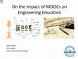 Research paper thumbnail of On the Impact of MOOCs on Engineering Education