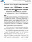 Research paper thumbnail of Relationship between Education and Wage differentials in Ghana: A Case Study of Accra - a Suburb of greater Accra Region