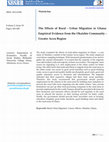 Research paper thumbnail of The Effects of Rural -Urban Migration in Ghana: Empirical Evidence from the Okaishie Community -Greater Accra Region