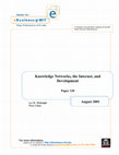 Research paper thumbnail of Knowledge Networks, the Internet and Development