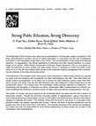 Research paper thumbnail of Saving Public Education, Saving Democracy