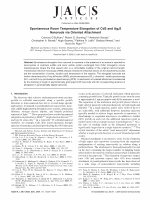 Research paper thumbnail of Spontaneous Room Temperature Elongation of CdS and Ag2S Nanorods via Oriented Attachment