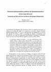 Research paper thumbnail of Discursos postnacionales, políticas de (des)autorización y terror-ismo literario: la poesía no lírica de los escritores del grupo Diáspora(s) (Non Lyric Discourses in Contemporary Poetry. Eds. Burghard Baltrusch and Isaac Lourido. M. Meidenbauer, 2012. 231-246)