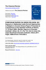 Research paper thumbnail of Review: M.Haysom and J.Wallensten, eds., Current Approaches to Religion in Ancient Greece. Stockholm, 2011