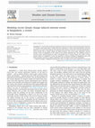 Research paper thumbnail of Modeling recent climate change induced extreme events in Bangladesh: a review