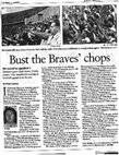 Research paper thumbnail of Busting the Braves' chops 10/19/99