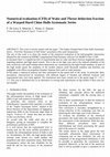 Research paper thumbnail of Numerical evaluation (CFD) of Wake and Thrust deduction fraction of a Warped Hard Chine Hulls Systematic Series 