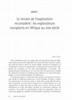 Research paper thumbnail of “Le terrain de l’exploration reconsidéré : les explorateurs en Afrique au XIXe siècle”, in Pierre Singaravélou (dir.), L’Empire des géographes, Paris, Belin, 2008, p. 64-72.