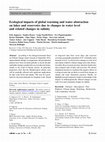 Research paper thumbnail of Ecological impacts of global warming and water abstraction on lakes and reservoirs due to changes in water level and related changes in salinity