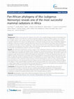 Research paper thumbnail of Pan-African phylogeny of Mus (subgenus Nannomys) reveals one of the most successful mammal radiations in Africa