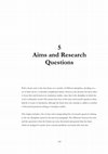 Research paper thumbnail of Chapter 5: Aims and Research Questions