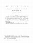 Research paper thumbnail of Voluntary contributions “vote out” public ones