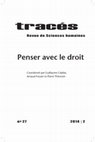 Research paper thumbnail of Penser avec le droit / Thinking With Law