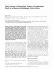 Research paper thumbnail of The Evolution of Social Ties Online: A Longitudinal study of a massively multiplayer online game. 