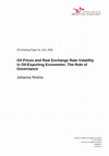 Research paper thumbnail of Oil Prices and Real Exchange Rate Volatility in Oil-Exporting Economies: The Role of Governance