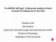 Research paper thumbnail of ‘I'm METRO, NOT gay!’: A discursive analysis of men’s accounts of makeup use on You Tube