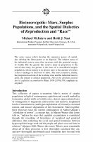 Research paper thumbnail of Bio(necro)polis: Marx, Surplus Populations, and the Spatial Dialectics of Reproduction and “Race”