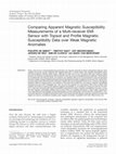 Research paper thumbnail of Comparing Apparent Magnetic Susceptibility Measurements of a Multi-receiver EMI Sensor with Topsoil and Profile Magnetic Susceptibility Data over Weak Magnetic Anomalies