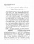 Research paper thumbnail of Effects of 7-E, KWL and Conventional Instruction on Analytical Thinking, Learning Achievement and Attitudes toward Chemistry Learning