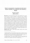 Research paper thumbnail of Sobre la transmisión y la producción del conocimiento científico, un estudio de caso: Darwin y Muñiz