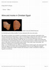 Research paper thumbnail of Wine and Monks in Christian Egypt