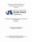 Research paper thumbnail of Thinking Critically About International and Transnational Legal Education, 5 Drexel Law Review 285 (2013)