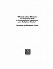 Research paper thumbnail of “Mirando cómo Miramos: una propuesta desde la Comunicación y la Educación para Multiplicar Miradas”