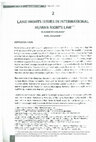 Research paper thumbnail of Land Rights Issues in International Human Rights Law, 4 Malaysian Journal of Human Rights 16 (2010) (with Elisabeth Wickeri)