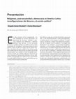 Research paper thumbnail of Religiones, post-secularidad y democracia en América Latina: reconfiguraciones del discurso y la acción política