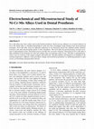 Research paper thumbnail of Electrochemical and Microstructural Study of Ni-Cr-Mo Alloys Used in Dental Prostheses 