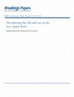 Research paper thumbnail of Deciphering the fall and rise in the net capital share