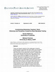 Research paper thumbnail of Constraining the work of elementary teachers: Dilemmas and paradoxes created by state mandated testing 