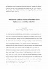 Research paper thumbnail of What has the 'Lutheran' Paul to Do with John? Passive Righteousness and Abiding in the Vine [The Vocation of Theology Today (Cascade)]