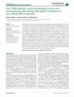 Research paper thumbnail of A-to-I RNA editing: current knowledge sources and computational approaches with special emphasis on non-coding RNA molecules