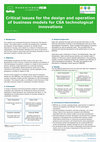 Research paper thumbnail of “Critical Issues for the Design and operation of business models for technological CSA Innovations” (Long, T., Blok, V.). Paper presentation at the Global Climate Smart Agriculture Conference, March 16-18 2015, Montpellier (France)