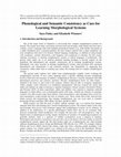 Research paper thumbnail of Phonological and Semantic Consistency as Cues for Learning Morphological Systems