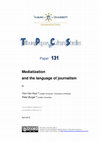 Research paper thumbnail of Tom Van Hout & Peter Burger (2015) Mediatization and the language of journalism. Tilburg Papers in Culture Studies. Paper 131.